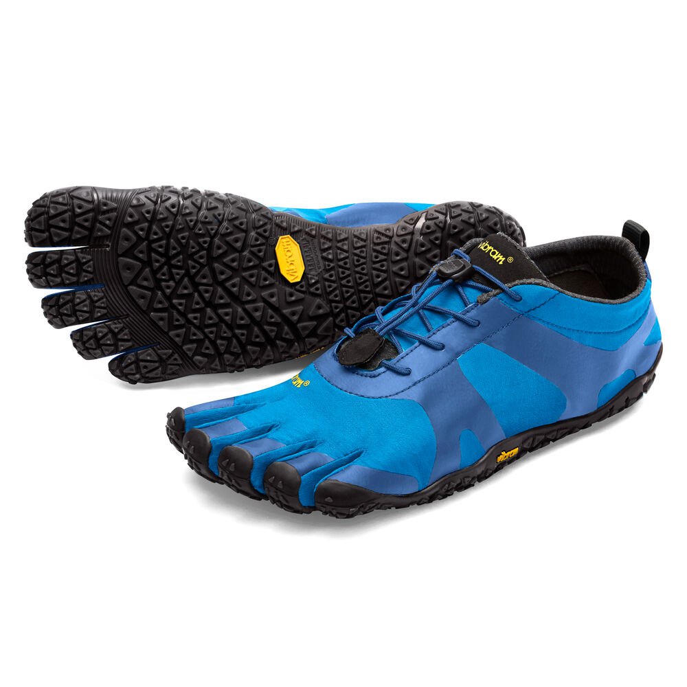 Vibram Five Fingers Mens Hiking Shoes - Blue/Black - V-Alpha - 64512-AYCU